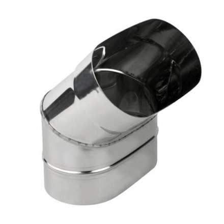 Колено овал. сечения (Отвод) 45 из нерж. ст. 430-1,0 мм,  горизонт. купить в Лиде