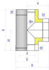 Сэндвич-тройник 2ТР Феникс 90° в Лиде