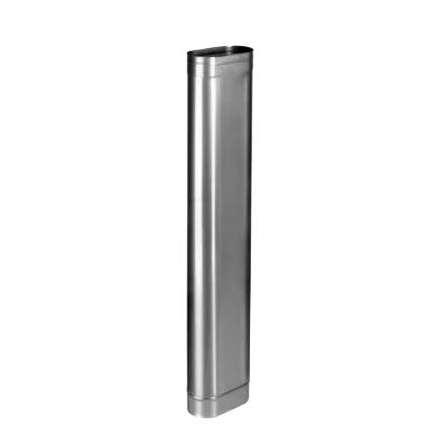 Труба овал. сечения (вставка) L-1000 мм из нерж. ст. 430-0,8 мм купить в Лиде