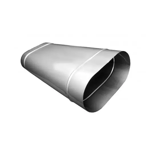 Труба овал. сечения (вставка) L-250 мм из нерж. ст. 430-0,8 мм купить в Лиде