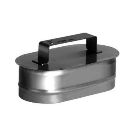 Заглушка овальная с ручкой из нерж. стали 304-0,5 мм купить в Лиде