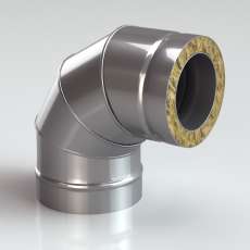 Сэндвич-Колено (Отвод) 90 AISI 430/1,0 мм, изол. 50 мм купить в Лиде