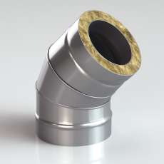 Сэндвич-Колено (Отвод) 45 AISI 430/0,8 мм, изол. 50 мм купить в Лиде