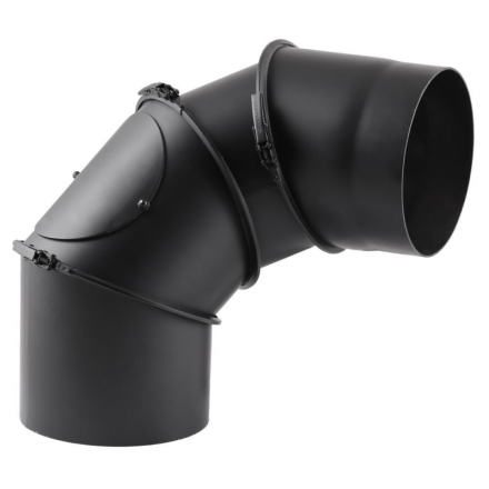 Дымоходное колено (отвод) KAISER PIPES (2мм) 4-сегментное, поворотное 180° в Лиде