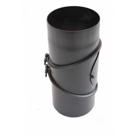 Дымоходное колено (отвод) KAISER PIPES (2мм) трёх-сегментное, поворотное 90° в Лиде