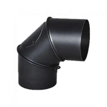 Дымоходное колено (отвод) KAISER PIPES (2мм) трёх-сегментное, поворотное 90° в Лиде