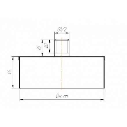 Заглушка с конденсатоотводом КПД ЧЕРНЫЙ в Лиде