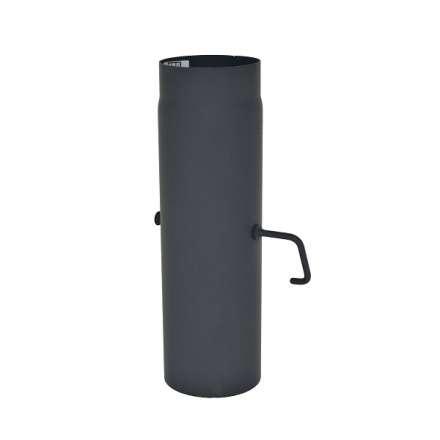 Труба с шибером 500 мм КПД ЧЕРНЫЙ фото в Лиде