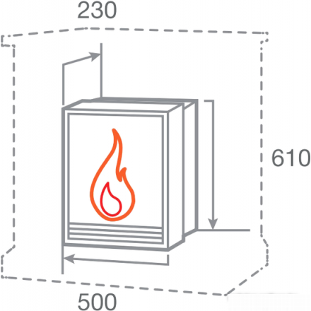 Электрокамин RealFlame FOBOS-S LUX BR в Лиде