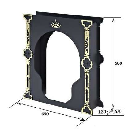 Портал Царь-печи малый стальной в Лиде