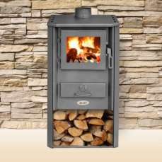 Печь-камин Blist Oganj LM стальная дверца красная фото в Лиде