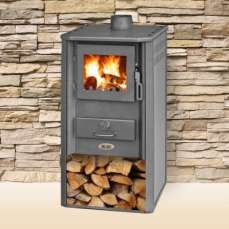 Печь-камин Blist Oganj LM стальная дверца красная фото в Лиде