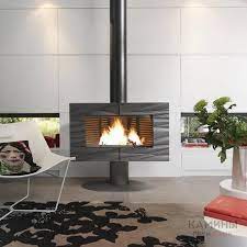 Купить Печь-камин Invicta Symphonia в интерьере чугунная в Лиде в Лиде