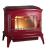Купить Печь-камин Invicta Bradford красная эмаль в интерьере чугунная в Лиде в Лиде