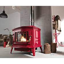 Купить Печь-камин Invicta Bradford белая эмаль в интерьере чугунная в Лиде в Лиде