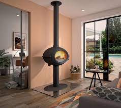 Купить Печь-камин Invicta Brio в интерьере чугунная в Лиде в Лиде