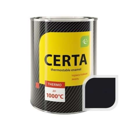 Термостойкая краска CERTA чёрная 0,8 кг в Лиде