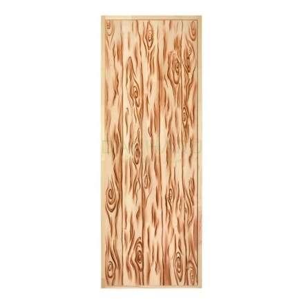 Дверь глухая из цельного массива Озорной Дед 1900x700 липа Класс А коробка из сосны в Лиде