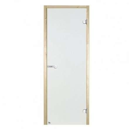 Дверь для бани стеклянная Harvia 7/19 коробка сосна, прозрачная в Лиде