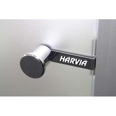 Дверь для бани стеклянная Harvia 7/19 коробка сосна, прозрачная в Лиде