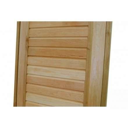 Дверь для бани ComfortProm 700x1800 ольха деревянная глухая с фольгой в Лиде