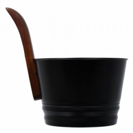 Бадья из стали 4 л черная Банные штучки 41351 купить в Лиде