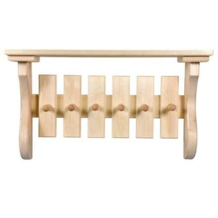 Полка с вешалкой 6 рожков 32412 купить в Лиде