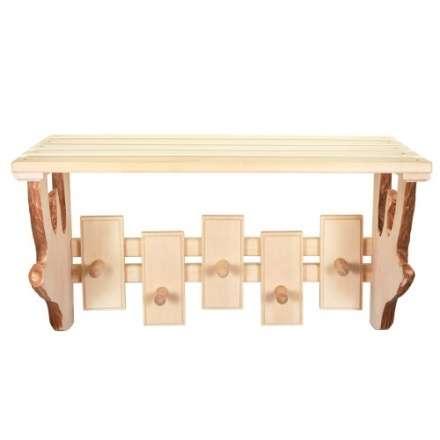 Полка-вешалка 5 крючков резная в Лиде