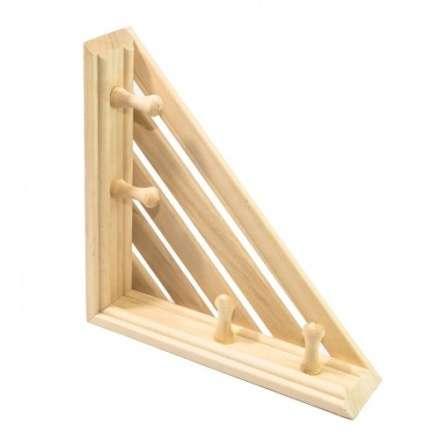 Полка угловая с вешалкой 4 рожка М-46 в Лиде