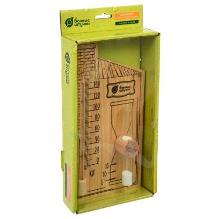 Термометр с песочными часами для бани и сауны 18036 в Лиде