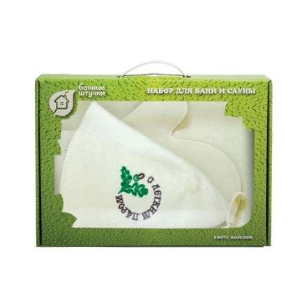 Набор из 3-х предметов (шапка С лёгким паром, рукавица, коврик) 41086 в Лиде