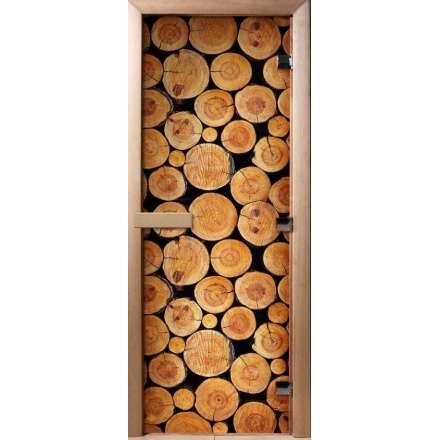 Дверь для сауны Doorwood с фотопечатью A043 1900x700 в Лиде