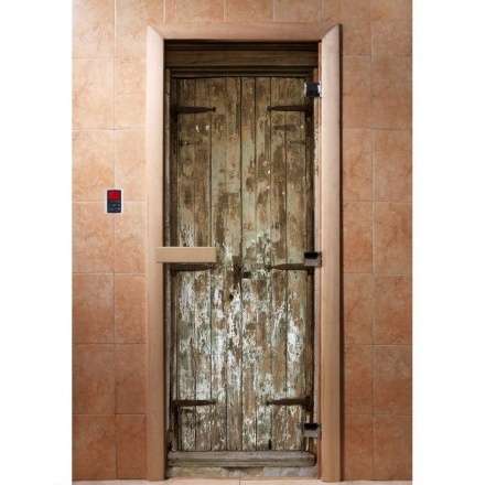 Дверь для сауны Doorwood с фотопечатью A028 1900x700 в Лиде