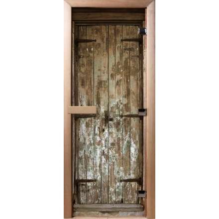 Дверь для сауны Doorwood с фотопечатью A028 1900x700 в Лиде