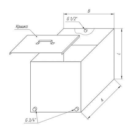 Бак Ferrum Комфорт для теплообменника 90 л в Лиде
