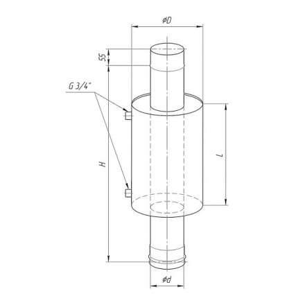 Бак Ferrum Комфорт для печи с водяным контуром 7 л в Лиде
