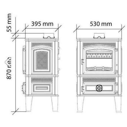 Чугунная печь Ferguss Magma Cook в Лиде
