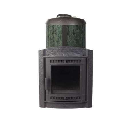 Печь банная ProMetall Атмосфера L+ в ламелях Верде Гватемала наборный рисунок в Лиде