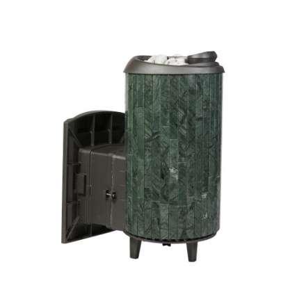 Печь банная ProMetall Атмосфера L+ в ламелях Верде Гватемала наборный рисунок в Лиде