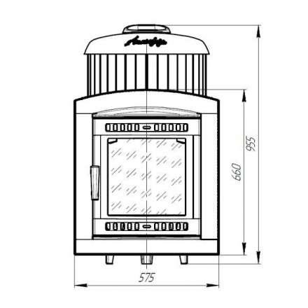 Печь банная ProMetall Атмосфера L+ в ламелях Жадеит наборный рисунок в Лиде