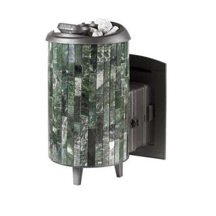 Печь банная ProMetall Атмосфера XL+ в ламелях из натурального камня Змеевик в Лиде