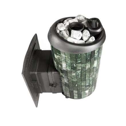 Печь банная ProMetall Атмосфера XL+ в ламелях из натурального камня Змеевик в Лиде