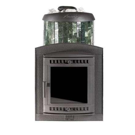 Печь банная ProMetall Атмосфера XL+ в ламелях из натурального камня Змеевик в Лиде