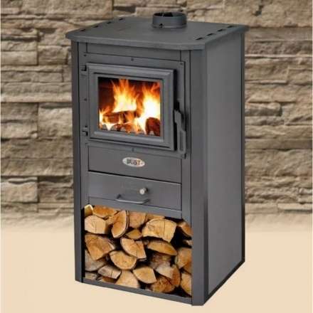 Печь-камин Blist Oganj N чугунная дверца серая фото в Лиде