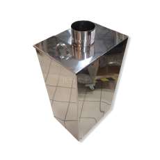 Бак самоварный Прямоугольный d115 мм, 80л; AISI430- 1,0мм в Лиде