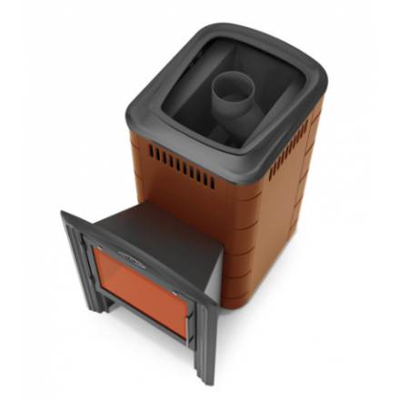 Печь для бани Термофор Тунгуска 2017 Inox Витра терракота фото в Лиде