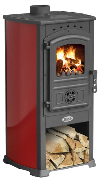 Печь-камин Blist Zar красная в Лиде