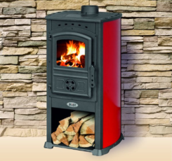 Печь-камин Blist Zar красная в Лиде