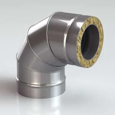 Сэндвич-Колено (Отвод) 90 304/430-0,8, изол. 50 мм в Лиде