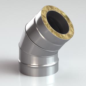 Сэндвич-Колено (Отвод) 45 304/430 0.8, изол. 50 мм в Лиде